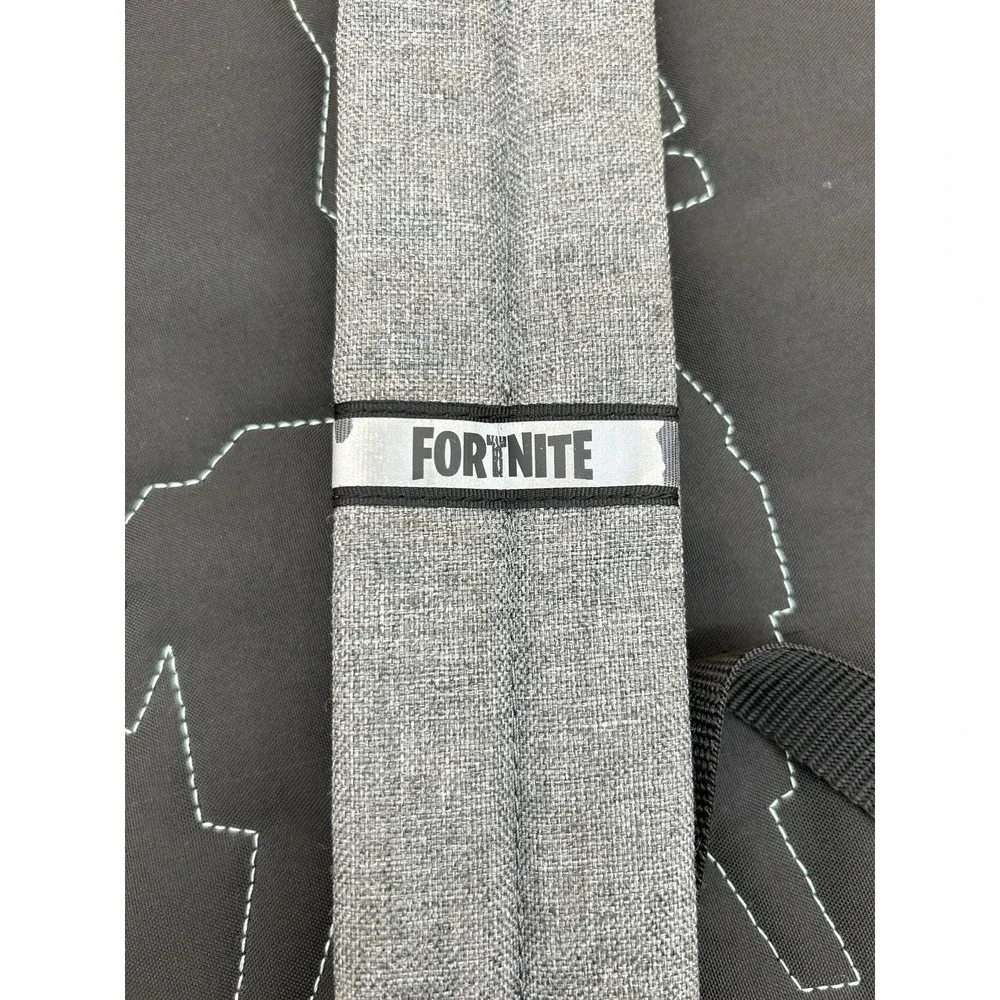 Fortnite Backpack Gray School Bag Gaming Bookbag Llama Print Youth